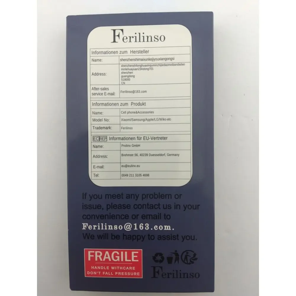 Ferilinso Tempered Glass Screen Protector Apple iPhone 15 Pro (3 Pack)